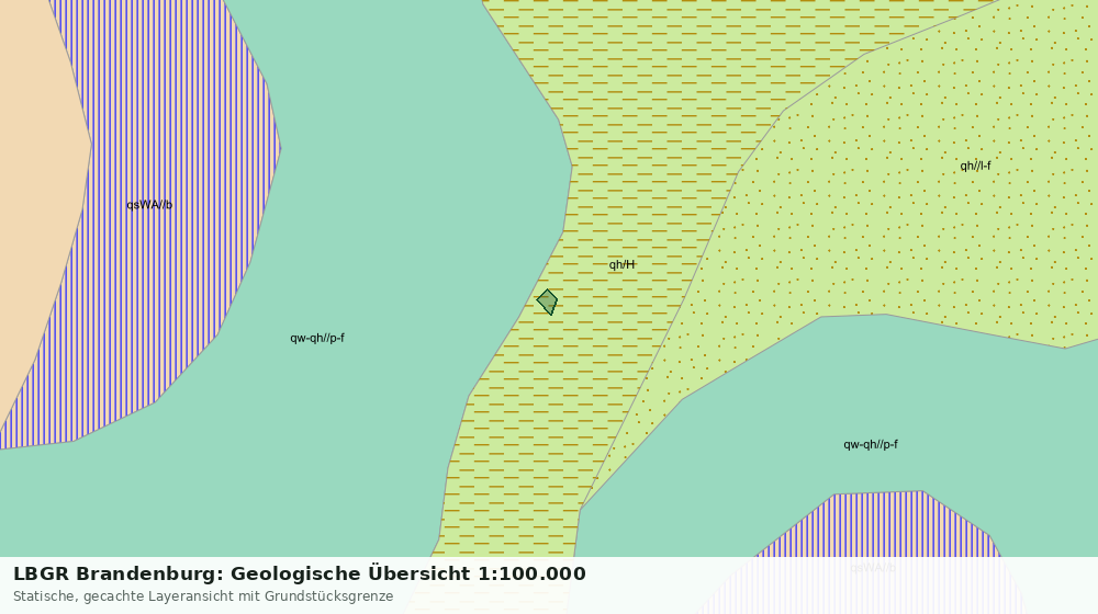 Statische Kartenansicht: LBGR Brandenburg: Geologische Übersicht 1:100.000