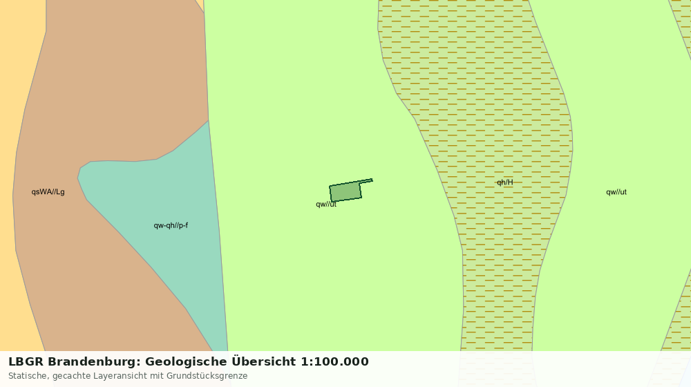 Statische Kartenansicht: LBGR Brandenburg: Geologische Übersicht 1:100.000