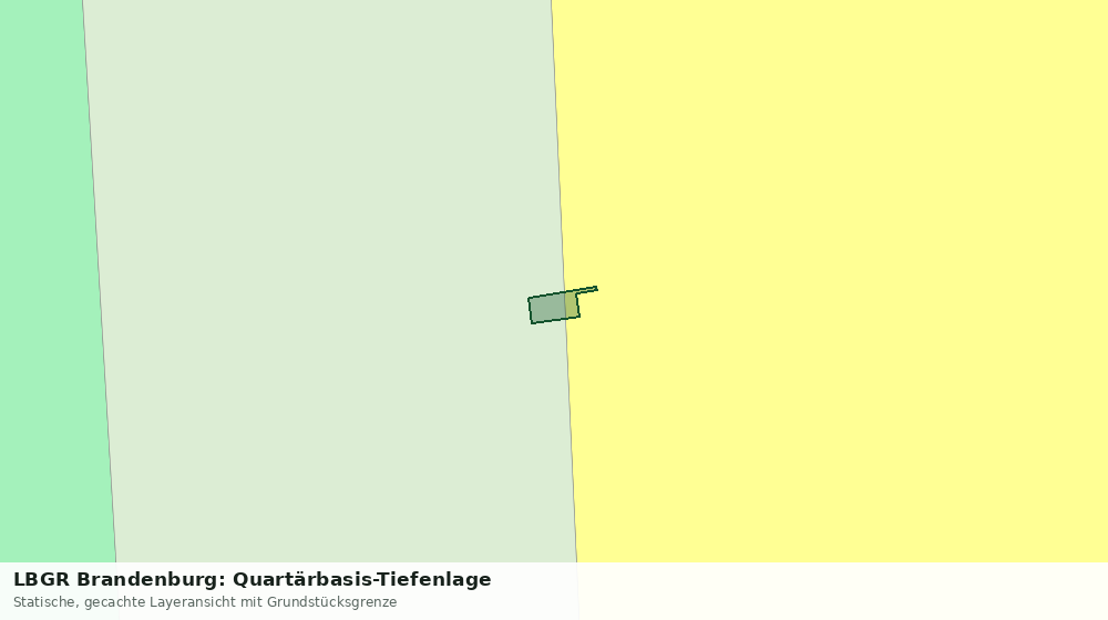 Statische Kartenansicht: LBGR Brandenburg: Quartärbasis-Tiefenlage