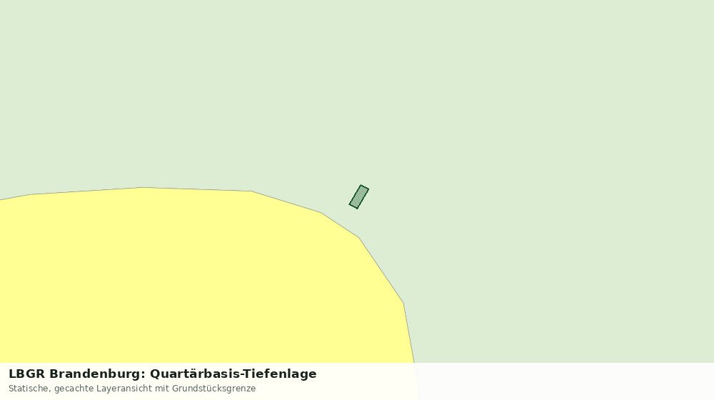 Statische Kartenansicht: LBGR Brandenburg: Quartärbasis-Tiefenlage