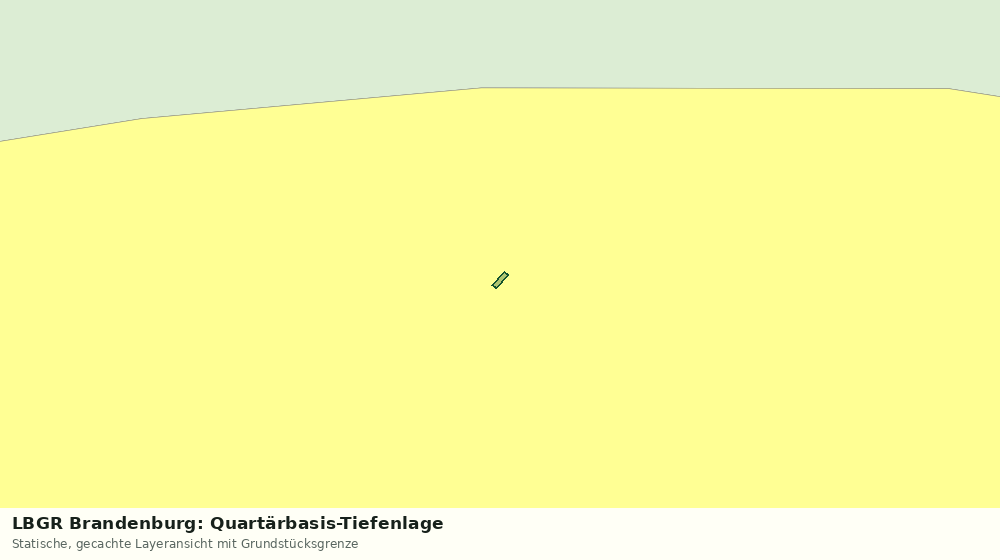Statische Kartenansicht: LBGR Brandenburg: Quartärbasis-Tiefenlage