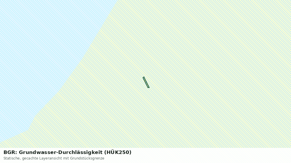 Statische Kartenansicht: BGR: Grundwasser-Durchlässigkeit (HÜK250)