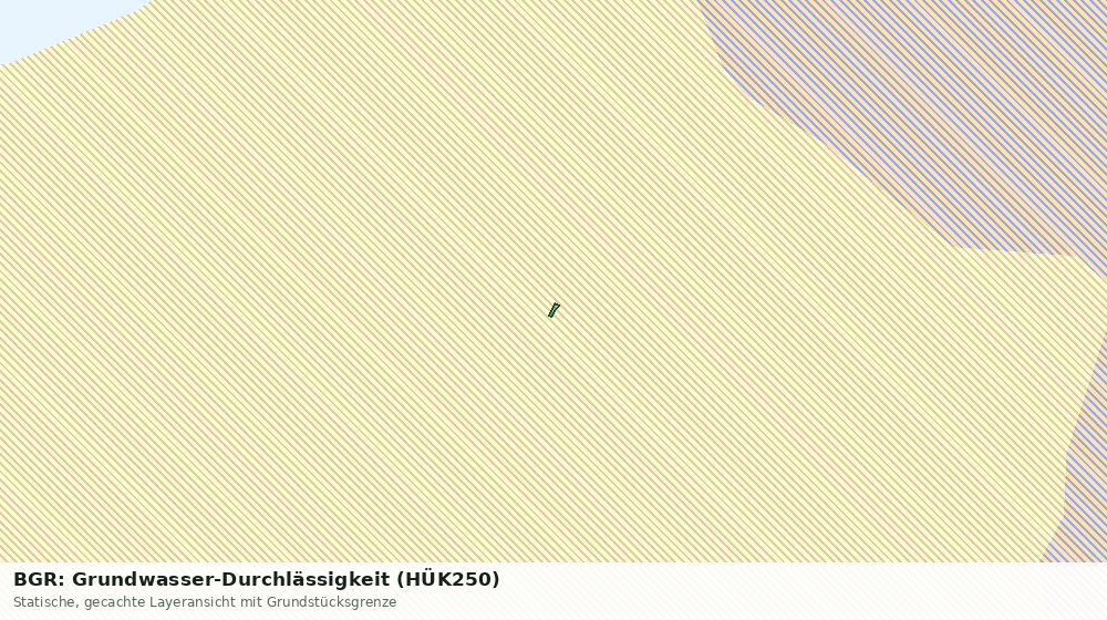 Statische Kartenansicht: BGR: Grundwasser-Durchlässigkeit (HÜK250)