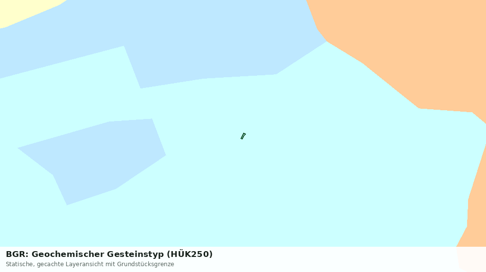 Statische Kartenansicht: BGR: Geochemischer Gesteinstyp (HÜK250)