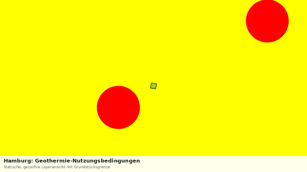 Statische Kartenansicht: Hamburg: Geothermie-Nutzungsbedingungen
