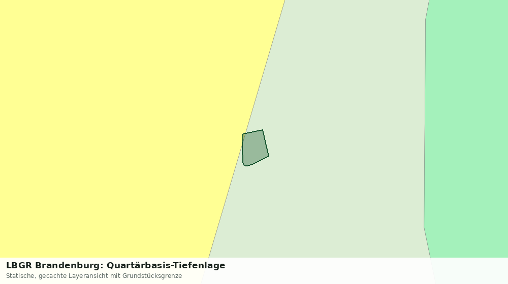 Statische Kartenansicht: LBGR Brandenburg: Quartärbasis-Tiefenlage
