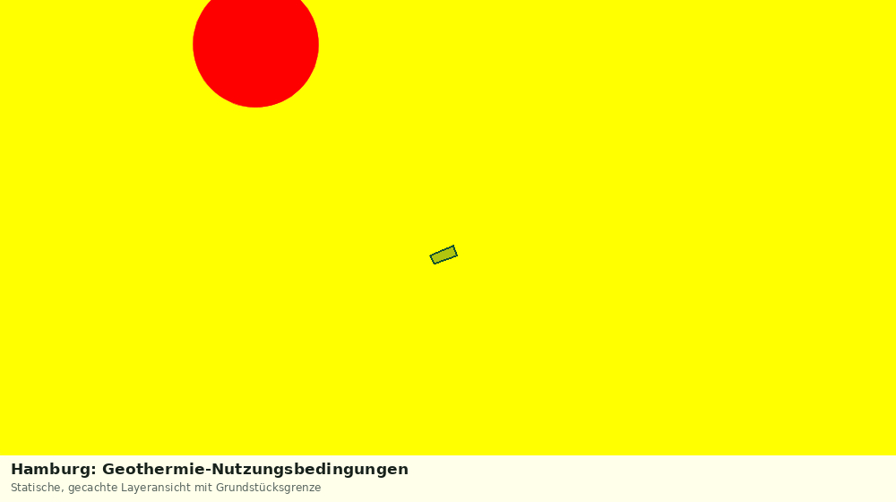 Statische Kartenansicht: Hamburg: Geothermie-Nutzungsbedingungen