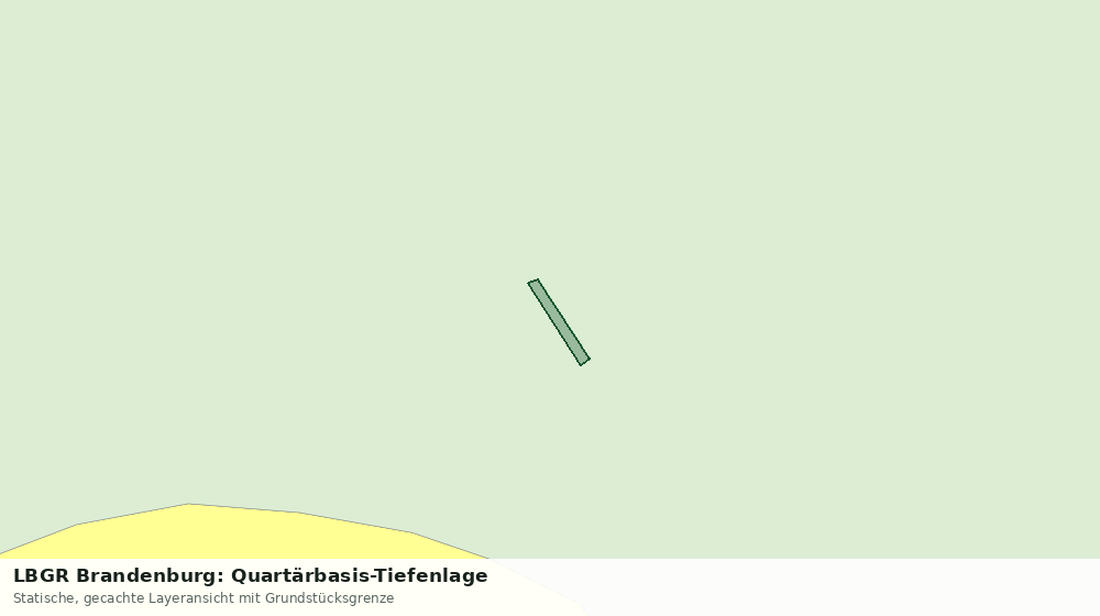 Statische Kartenansicht: LBGR Brandenburg: Quartärbasis-Tiefenlage