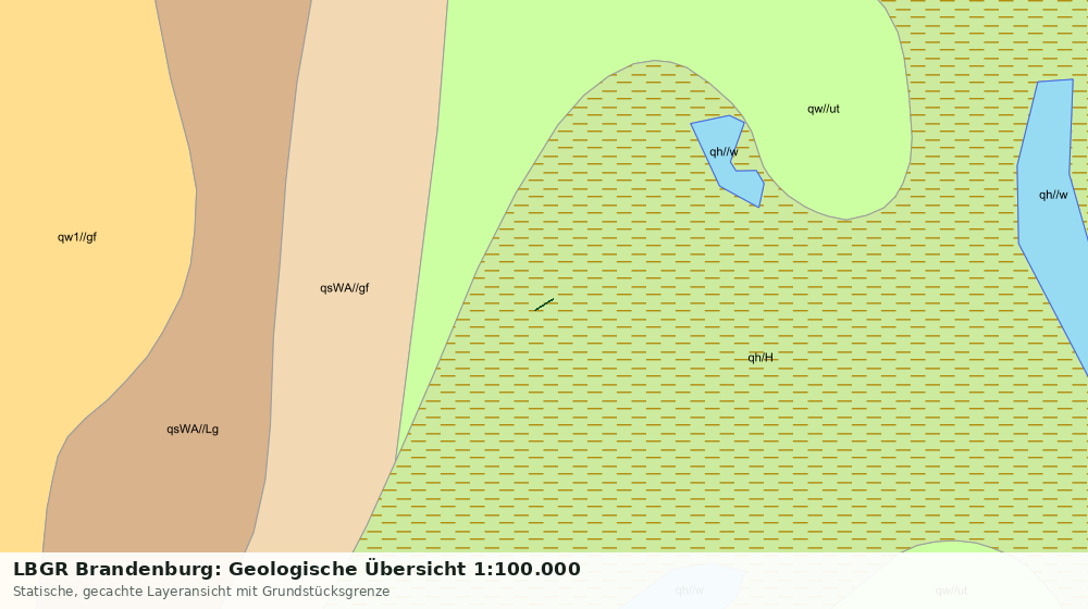 Statische Kartenansicht: LBGR Brandenburg: Geologische Übersicht 1:100.000