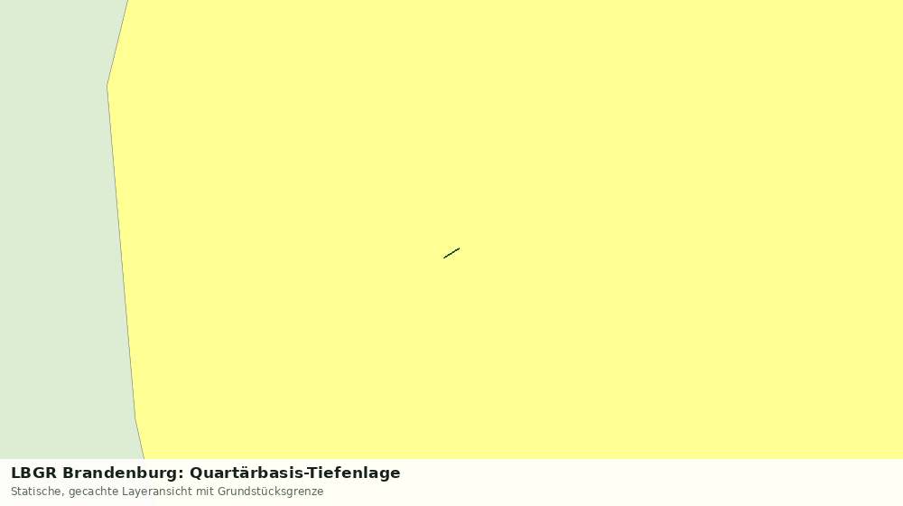 Statische Kartenansicht: LBGR Brandenburg: Quartärbasis-Tiefenlage