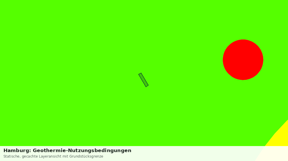 Statische Kartenansicht: Hamburg: Geothermie-Nutzungsbedingungen