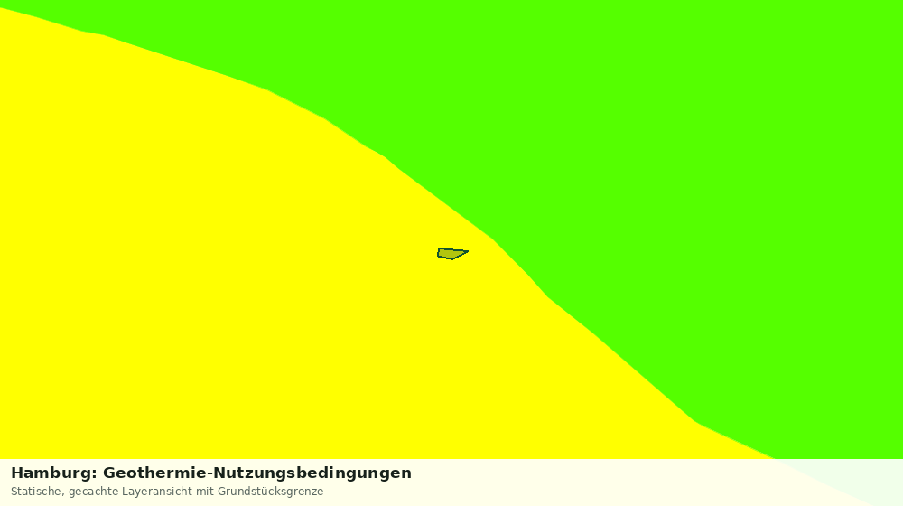 Statische Kartenansicht: Hamburg: Geothermie-Nutzungsbedingungen