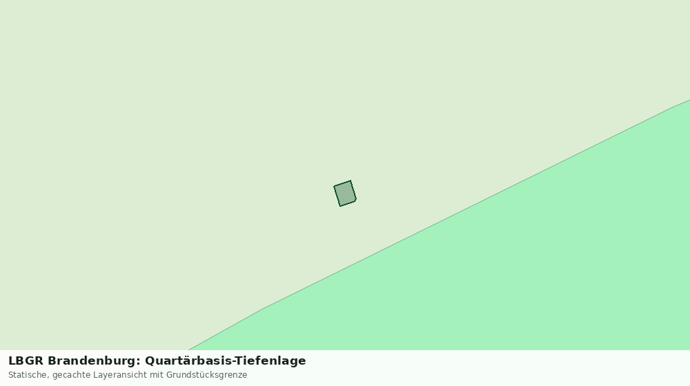 Statische Kartenansicht: LBGR Brandenburg: Quartärbasis-Tiefenlage