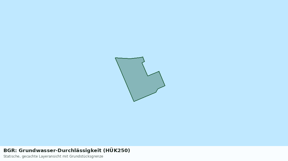 Statische Kartenansicht: BGR: Grundwasser-Durchlässigkeit (HÜK250)