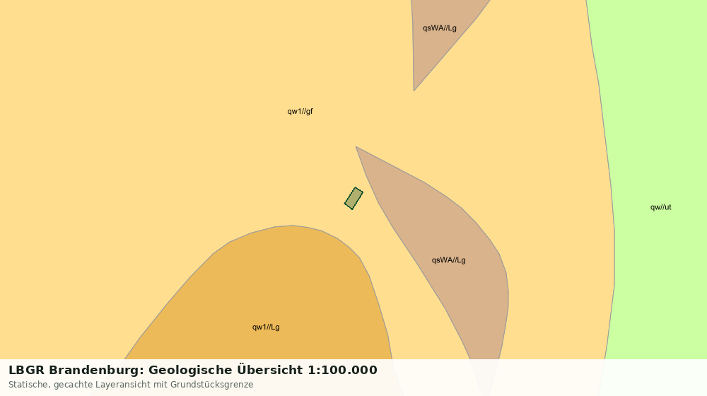 Statische Kartenansicht: LBGR Brandenburg: Geologische Übersicht 1:100.000