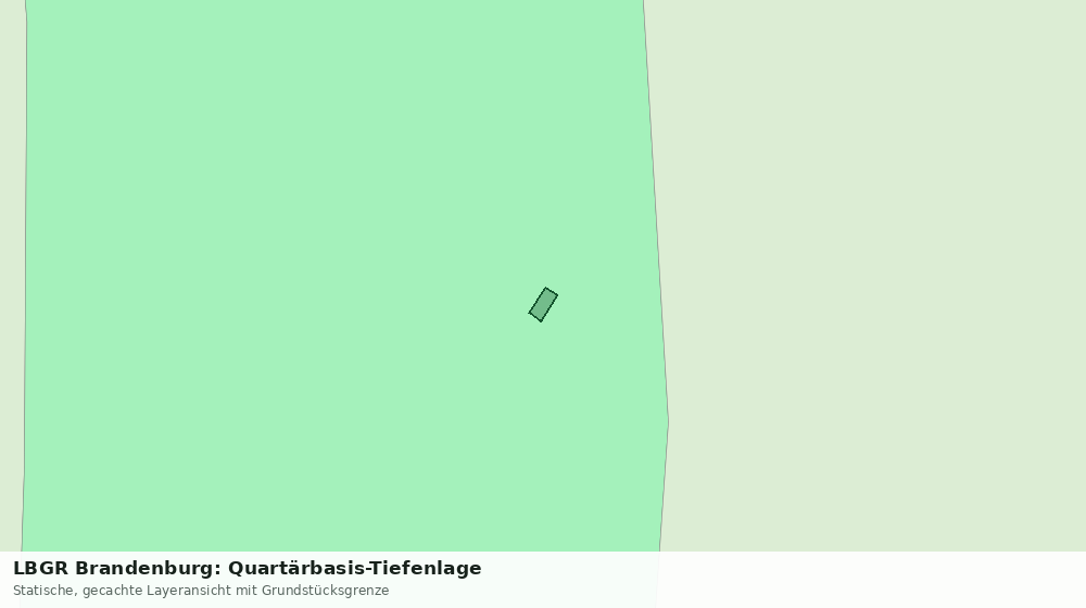 Statische Kartenansicht: LBGR Brandenburg: Quartärbasis-Tiefenlage