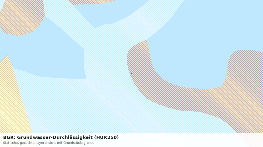 Statische Kartenansicht: BGR: Grundwasser-Durchlässigkeit (HÜK250)