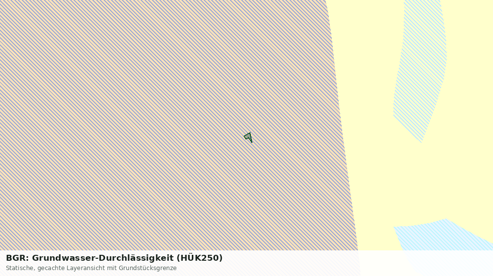 Statische Kartenansicht: BGR: Grundwasser-Durchlässigkeit (HÜK250)