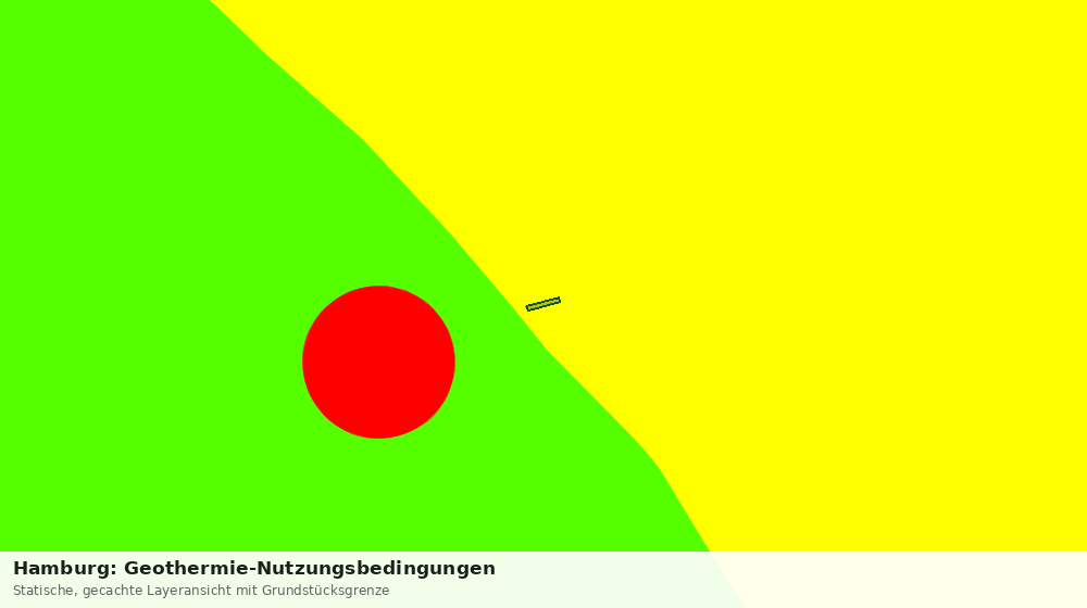 Statische Kartenansicht: Hamburg: Geothermie-Nutzungsbedingungen