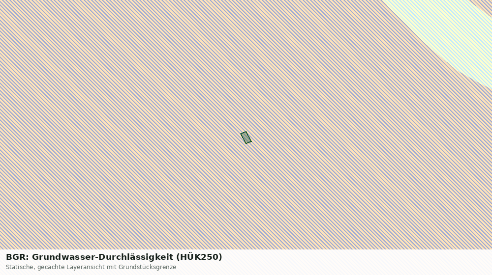 Statische Kartenansicht: BGR: Grundwasser-Durchlässigkeit (HÜK250)