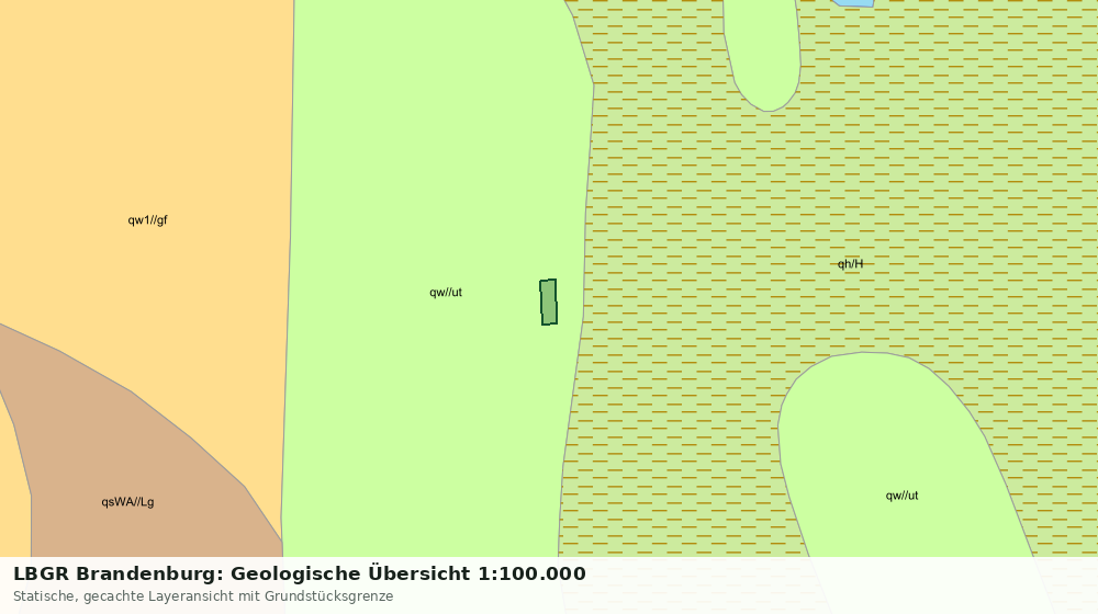 Statische Kartenansicht: LBGR Brandenburg: Geologische Übersicht 1:100.000