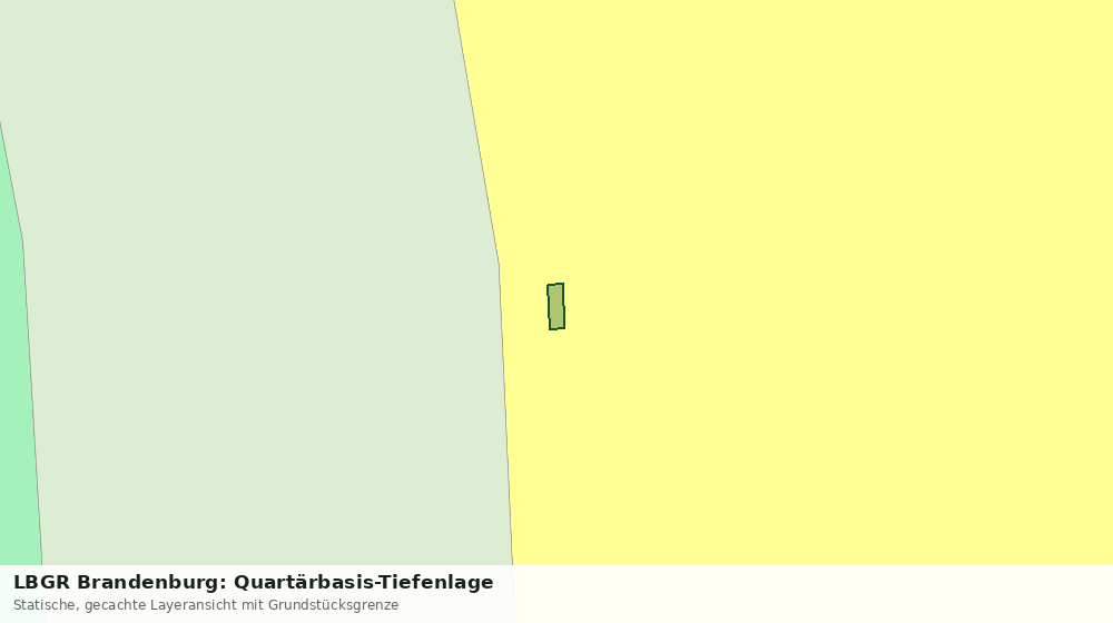 Statische Kartenansicht: LBGR Brandenburg: Quartärbasis-Tiefenlage
