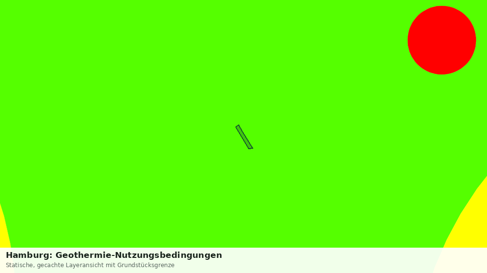 Statische Kartenansicht: Hamburg: Geothermie-Nutzungsbedingungen