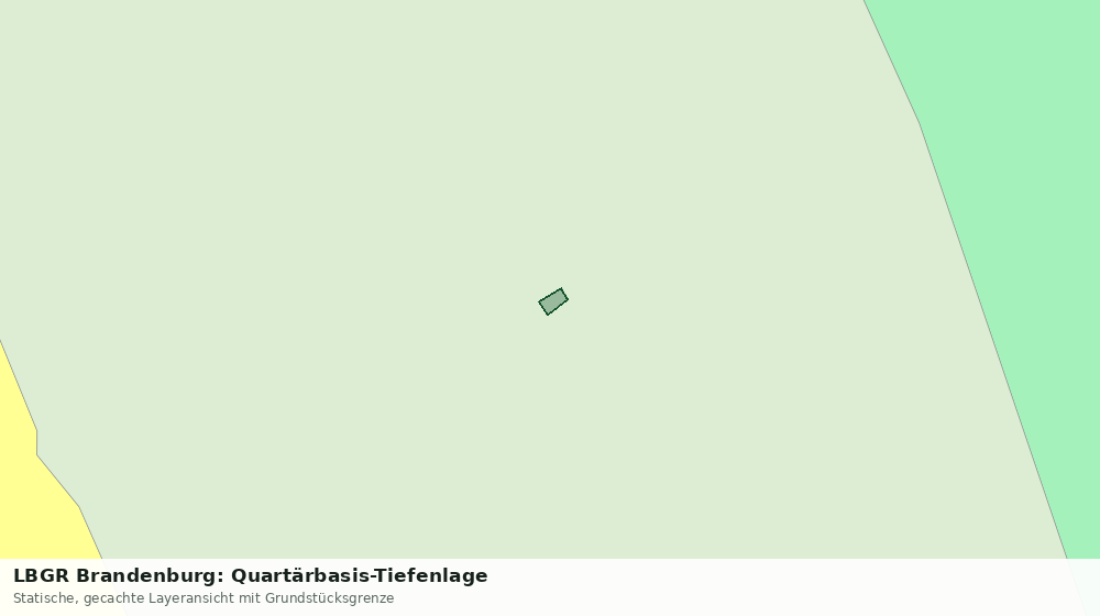 Statische Kartenansicht: LBGR Brandenburg: Quartärbasis-Tiefenlage