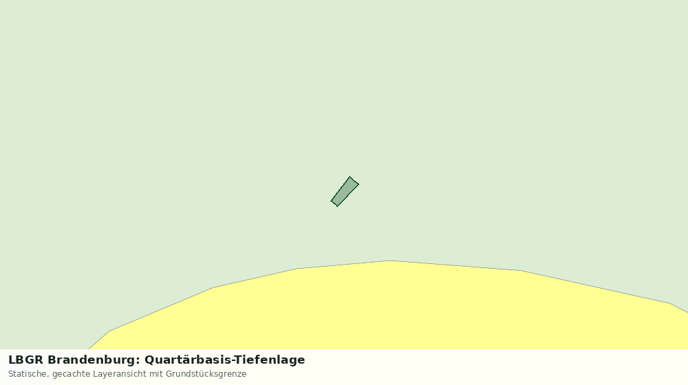 Statische Kartenansicht: LBGR Brandenburg: Quartärbasis-Tiefenlage