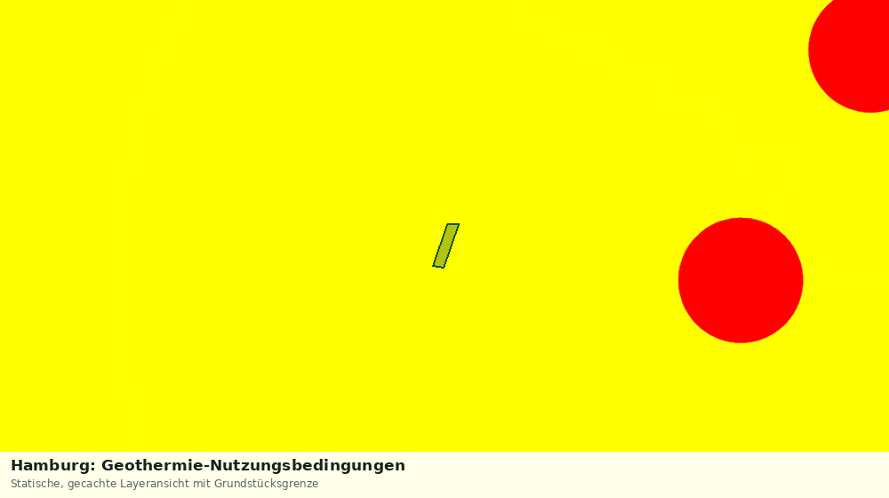 Statische Kartenansicht: Hamburg: Geothermie-Nutzungsbedingungen