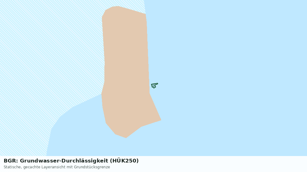 Statische Kartenansicht: BGR: Grundwasser-Durchlässigkeit (HÜK250)