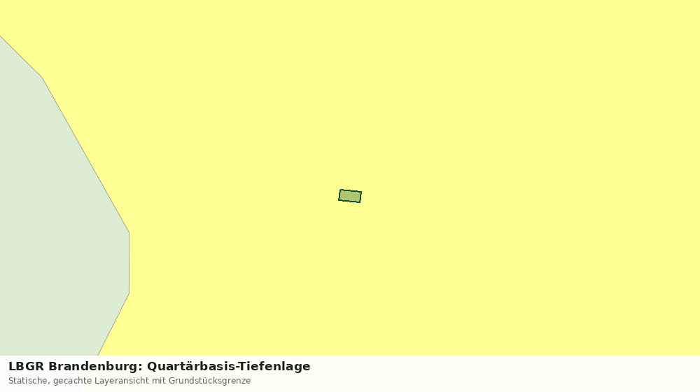 Statische Kartenansicht: LBGR Brandenburg: Quartärbasis-Tiefenlage