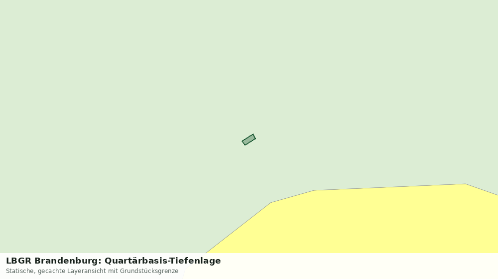 Statische Kartenansicht: LBGR Brandenburg: Quartärbasis-Tiefenlage