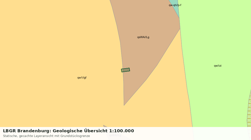 Statische Kartenansicht: LBGR Brandenburg: Geologische Übersicht 1:100.000
