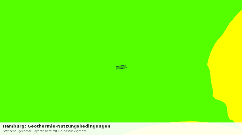Statische Kartenansicht: Hamburg: Geothermie-Nutzungsbedingungen