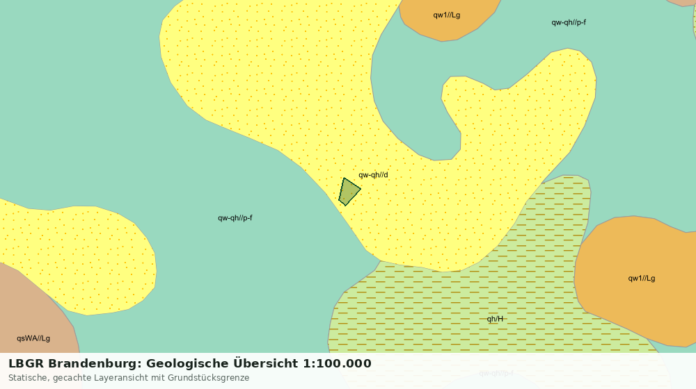 Statische Kartenansicht: LBGR Brandenburg: Geologische Übersicht 1:100.000