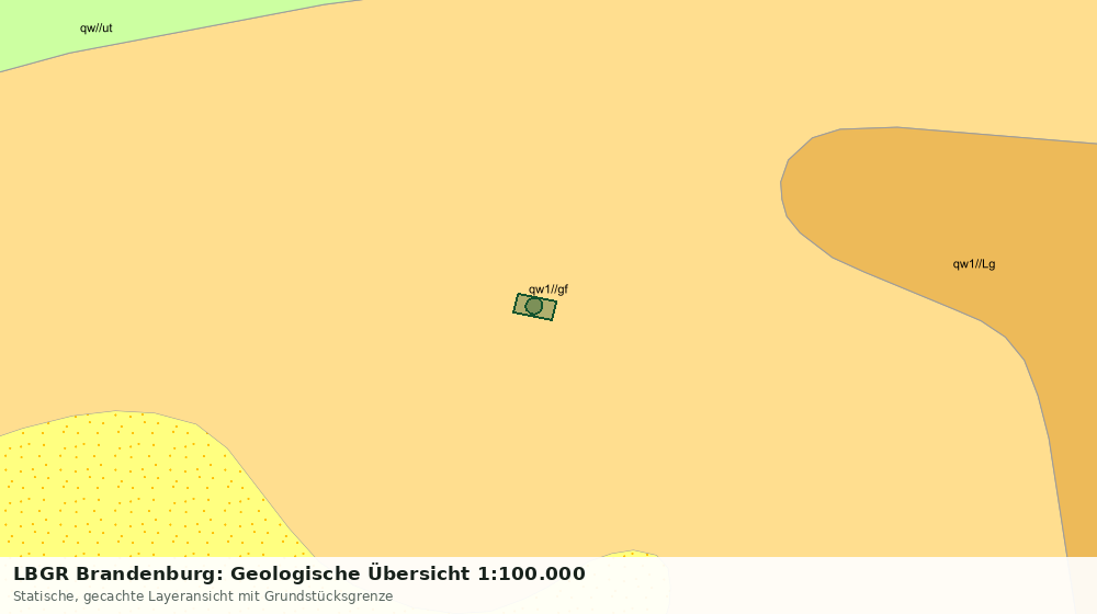 Statische Kartenansicht: LBGR Brandenburg: Geologische Übersicht 1:100.000