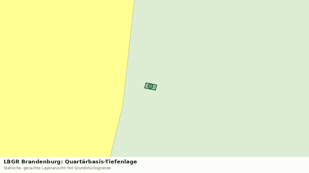 Statische Kartenansicht: LBGR Brandenburg: Quartärbasis-Tiefenlage
