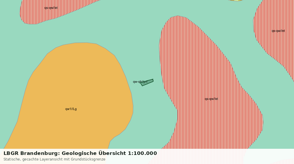 Statische Kartenansicht: LBGR Brandenburg: Geologische Übersicht 1:100.000