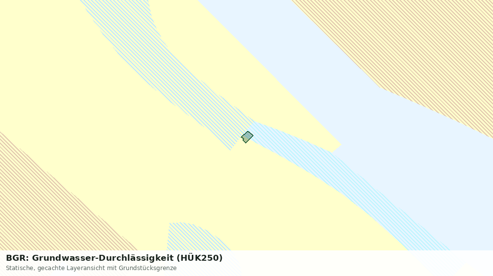 Statische Kartenansicht: BGR: Grundwasser-Durchlässigkeit (HÜK250)