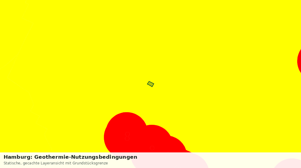 Statische Kartenansicht: Hamburg: Geothermie-Nutzungsbedingungen