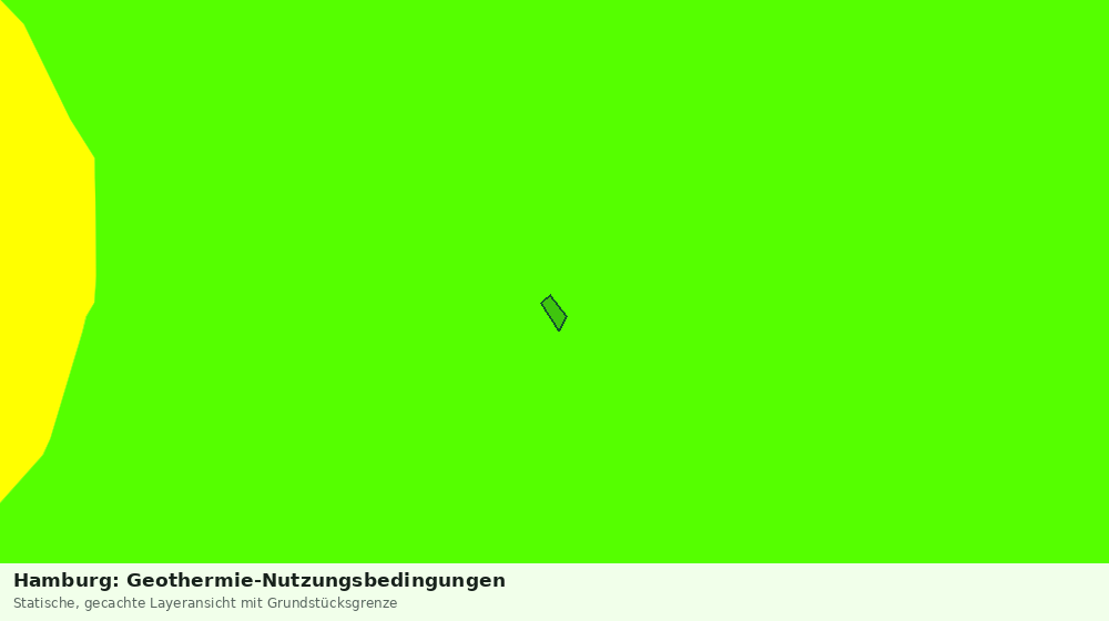 Statische Kartenansicht: Hamburg: Geothermie-Nutzungsbedingungen