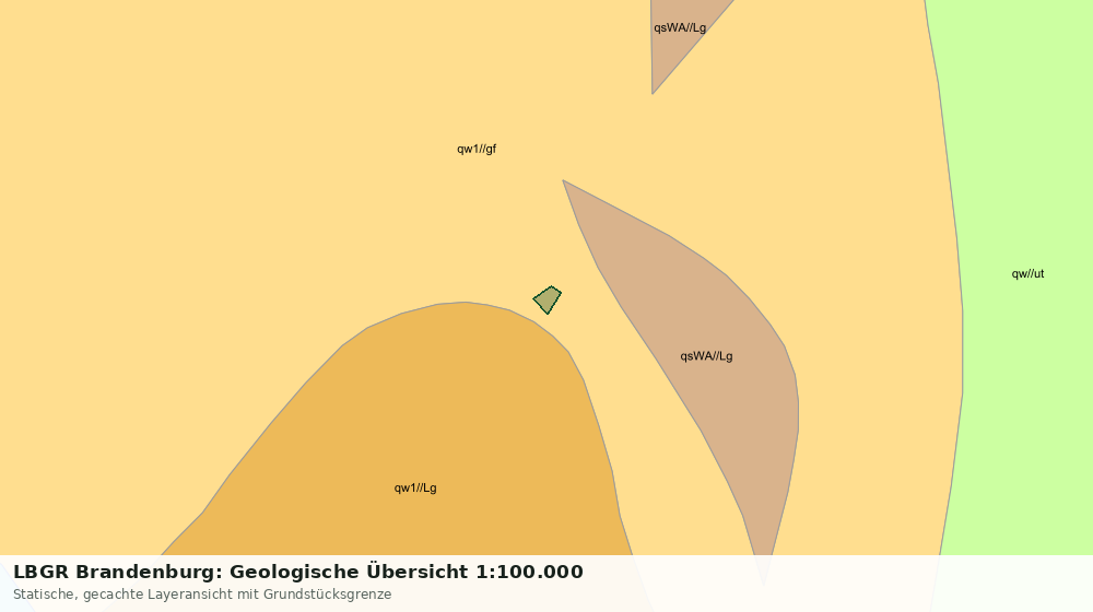 Statische Kartenansicht: LBGR Brandenburg: Geologische Übersicht 1:100.000