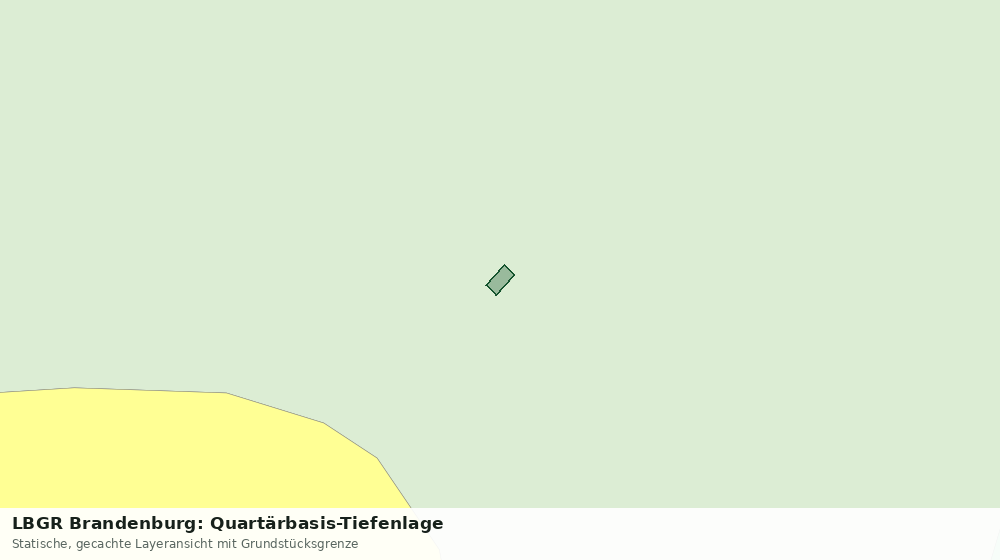 Statische Kartenansicht: LBGR Brandenburg: Quartärbasis-Tiefenlage