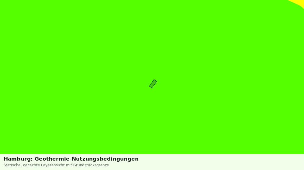 Statische Kartenansicht: Hamburg: Geothermie-Nutzungsbedingungen