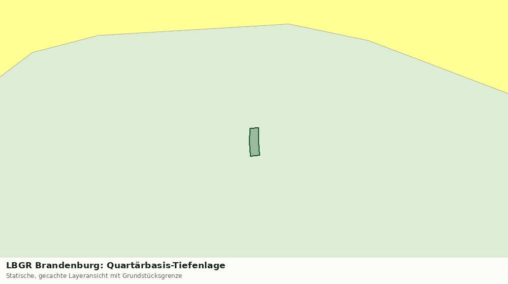 Statische Kartenansicht: LBGR Brandenburg: Quartärbasis-Tiefenlage