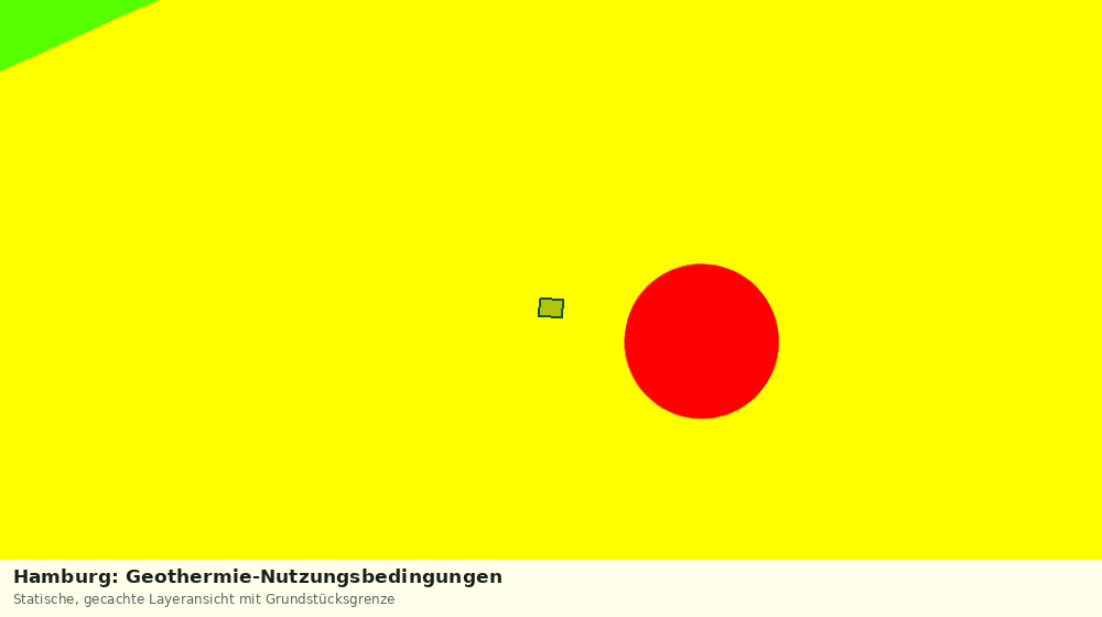 Statische Kartenansicht: Hamburg: Geothermie-Nutzungsbedingungen