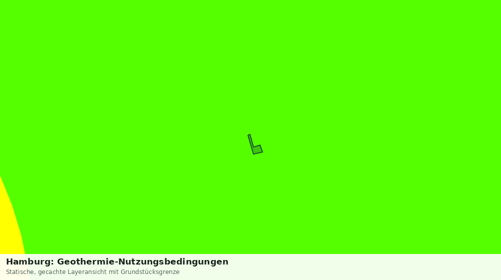 Statische Kartenansicht: Hamburg: Geothermie-Nutzungsbedingungen