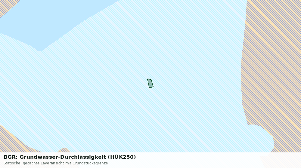 Statische Kartenansicht: BGR: Grundwasser-Durchlässigkeit (HÜK250)