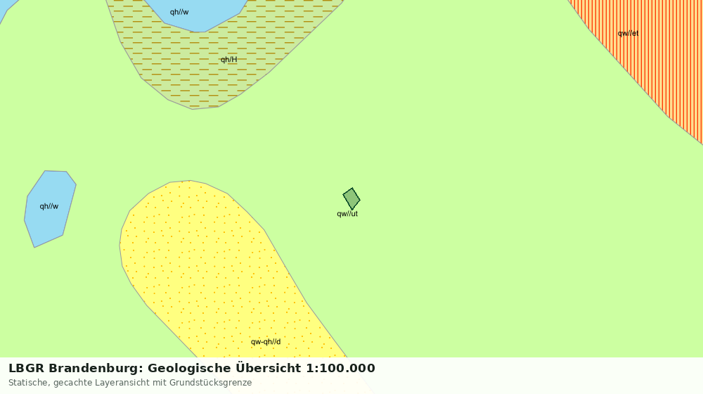 Statische Kartenansicht: LBGR Brandenburg: Geologische Übersicht 1:100.000